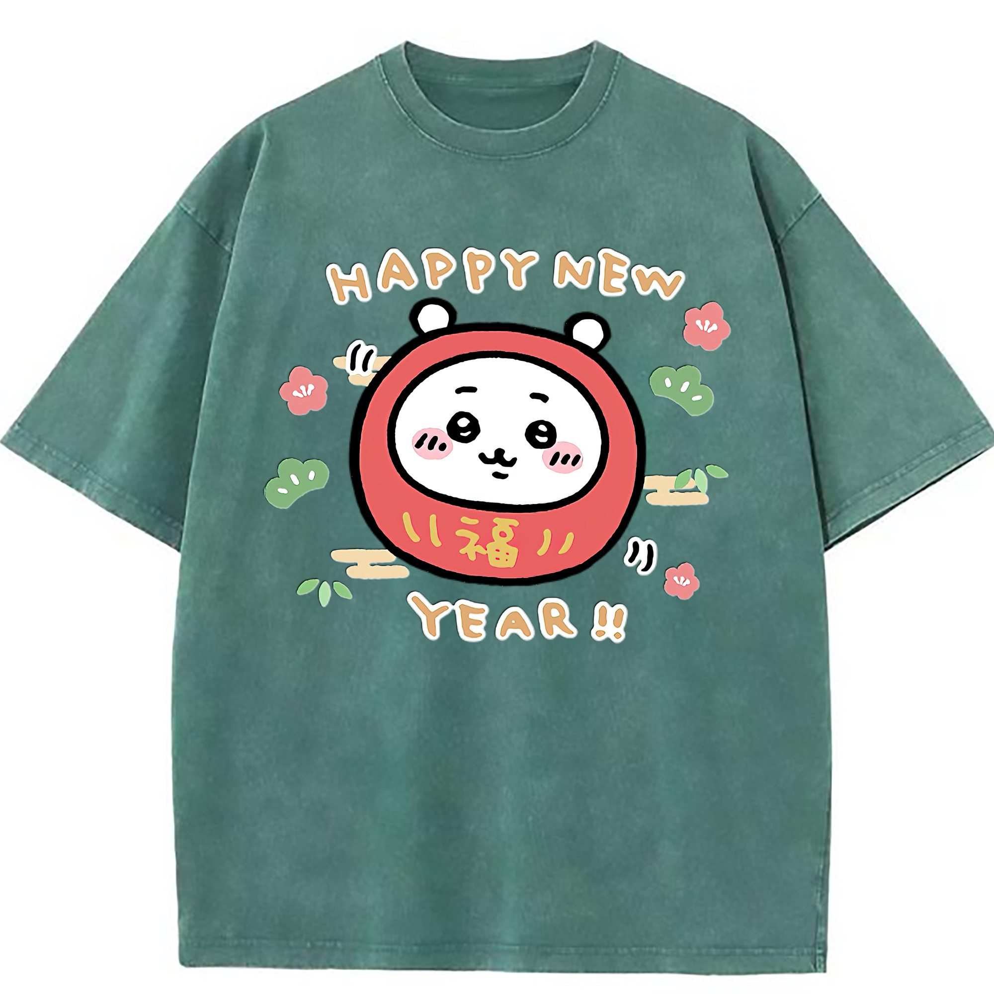（画像用） ちいかわ ちいかわ Chii-kawa chiikawa 綿100% ヴィンテージ風 半袖Tシャツ（フロントプリント）
